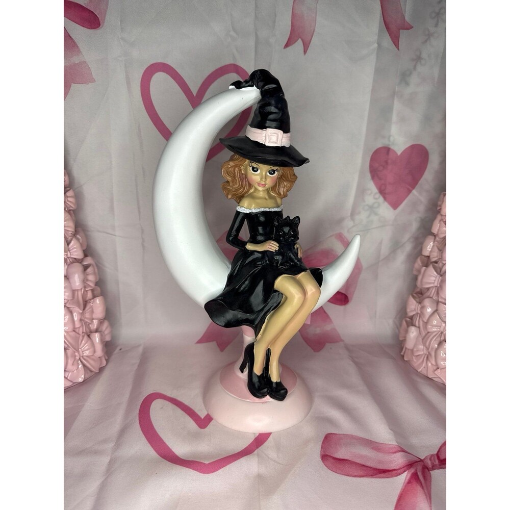 Halloween Crescent Moon Witch